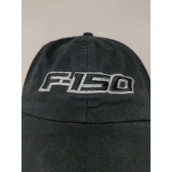 Ford F-150 Truck Built Ford Tough Strapback Hat Black Embroidered Spell Out - Picture 3 of 9